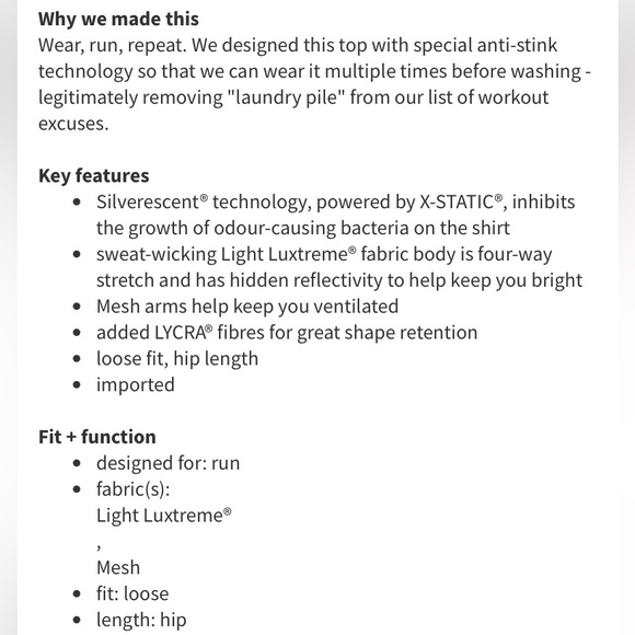 NWOT!! Lululemon Run For Days Long Sleeve - Picture 6 of 11